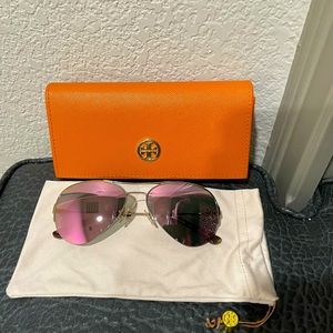 Tory Burch metal aviator sunglasses